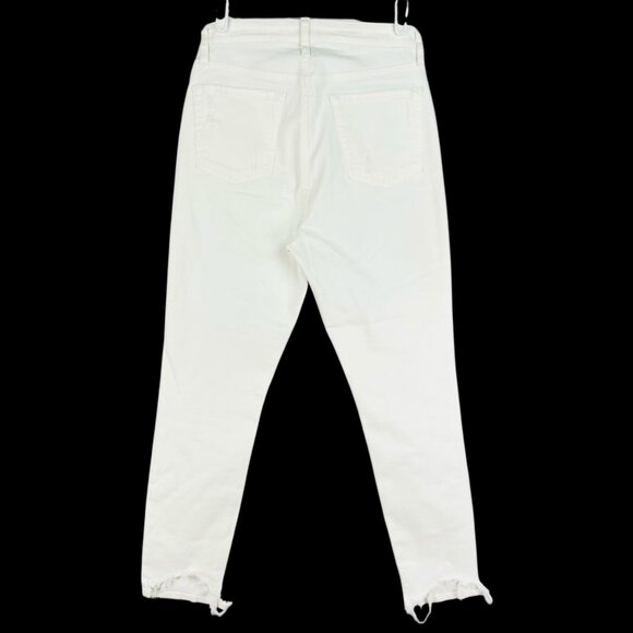 Lucky Brand Women's Bridgette Skinny Distressed White Ankle Jeans Size 8/29 NWOT - Picture 2 of 13